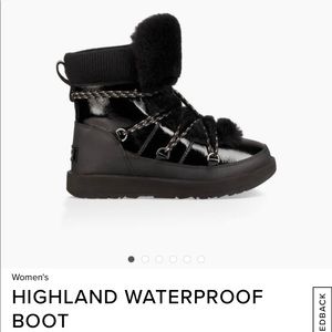 Womens highland waterproof boots in black size 9